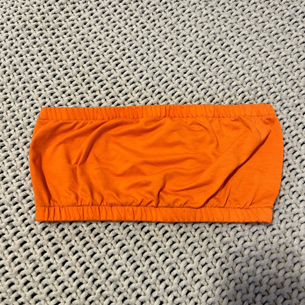 Bright Orange Bando Top